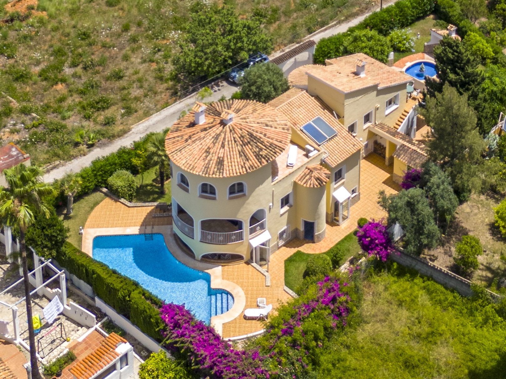 Villa Candela, Luftaufnahme