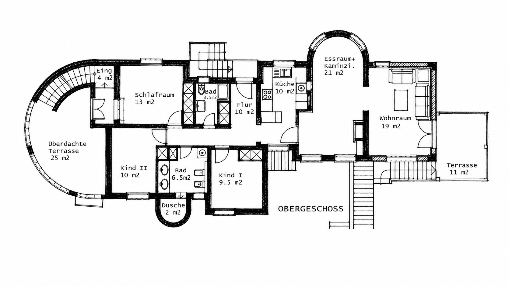Master House – Obergeschoss